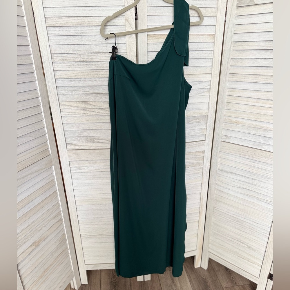 SHEIN One Shoulder Split Thigh Shift Dress - Picture 3 of 7